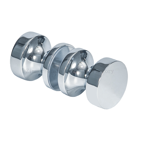 Round Style-Back To Back Glass Shower Door Knob