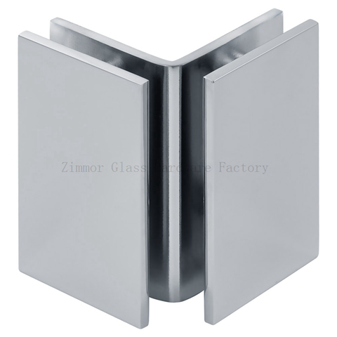 Square Corner 90 Degree Glass to Glass Shower  Clamp
