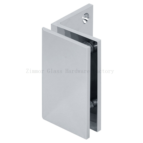 Square Corner 90 Degree Glass to Wall Shower Glass Door Clamp