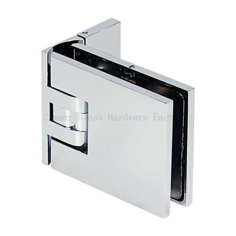 Adjustable Rectangular Flat Wall Mount Offset Back Plate with Cover Shower Hinge