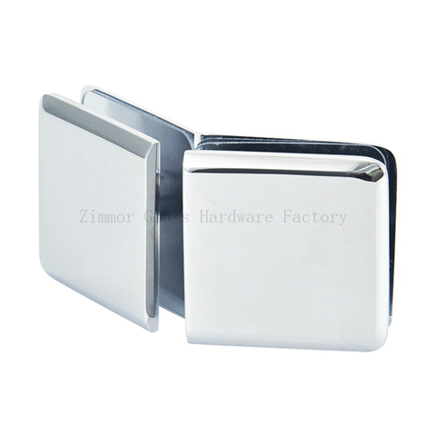 Beveled Edge 135 Degree Glass to Glass Shower Glass Clamp
