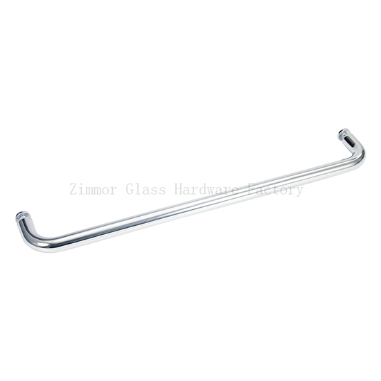 19mm Diameter Round Tubing Single-Sided Glass Mounted Towel Bars Without  Washers