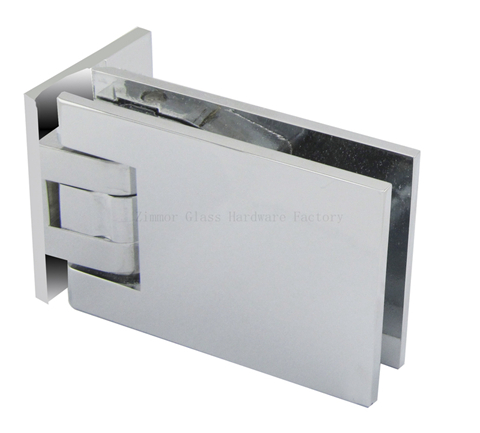 Adjustable Rectangular Flat Wall Mount Offset Back Plate with cover Shower Hinge