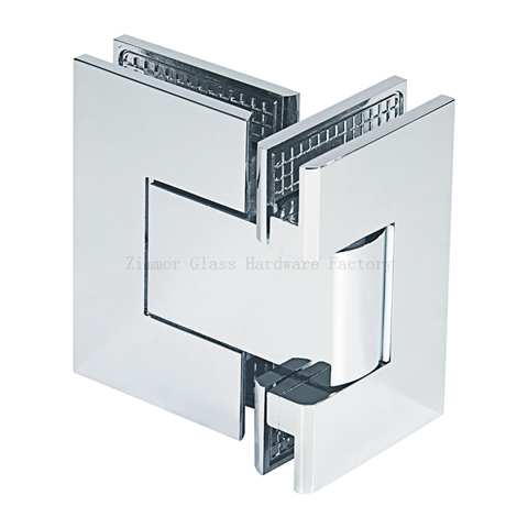 Adjustable Standard Duty Flat Square Corner 180 Degree Glass to Glass  Shower Hinge.