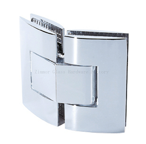 Standard Duty Arc surface  135 Degree Glass to Glass Shower Hinge.