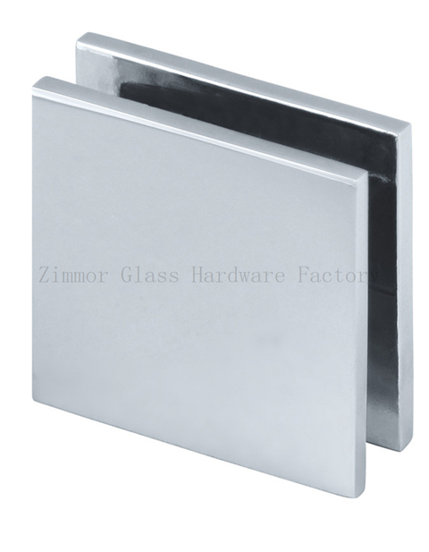 Square Corner Wall Mount Shower Glass Clamp