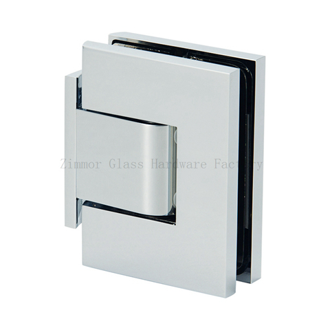 Adjustable Hydraulic Square Corner Wall Mount Offset Back Plate Shower Hinge With Cover