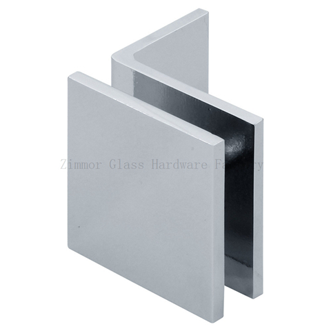Square Corner 90 Degree Glass to Wall Shower Glass Clamp