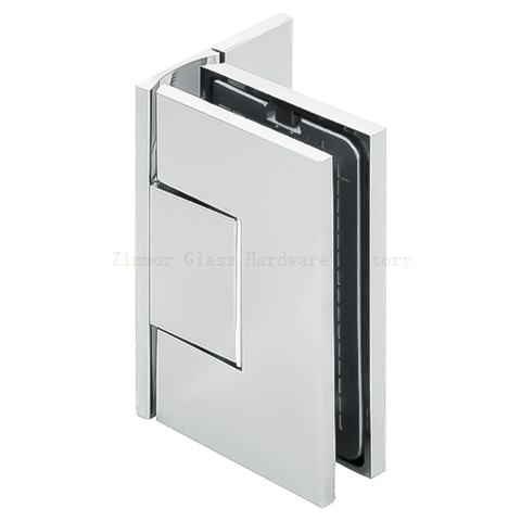Adjustable Standard Duty Flat Square Corner Wall Mount Offset Back Plate with Cover Shower Hinge