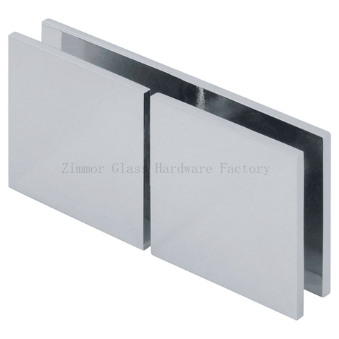 Square Corner 180 Degree Glass to Glass Shower Glass Clamp
