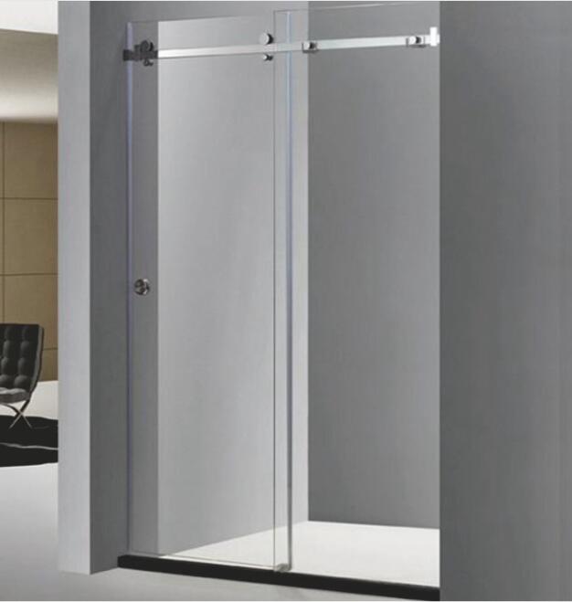 Stainless Steel Single Sliding Shower Enclosure (Square)